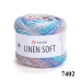 Linen soft Yarnart (Линен софт Ярнарт), 30% лён, 36% вискоза, 34% хлопок