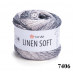 Linen soft Yarnart (Линен софт Ярнарт), 30% лён, 36% вискоза, 34% хлопок